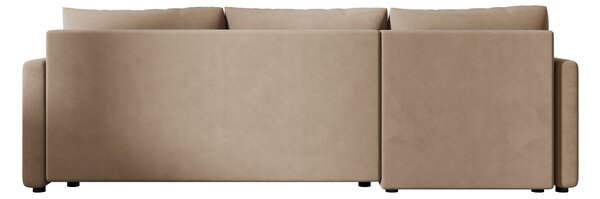 Coltar extensibil VENORIA, bej, colt reversibil, 220x143 cm + 2 perne GRATUIT