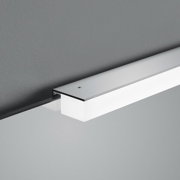 Helestra Onta LED oglindă cu lumină, 120 cm, Alb, Baie, Plastic, Modern