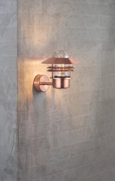 Aplică de exterior Nordlux BLOKHUS 1xE27/60W/230V IP54 cupru