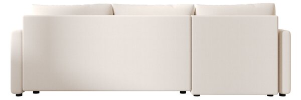 Coltar extensibil de colt VENORIA, crem, reversibil, 220x143 cm + 2 perne GRATUIT