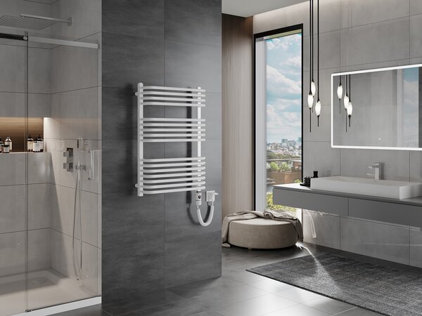 Mexen Apollo, element electric de încălzire 860x550 mm + tijă de încălzire 600 W, alb, W117-0860-550-2600-20