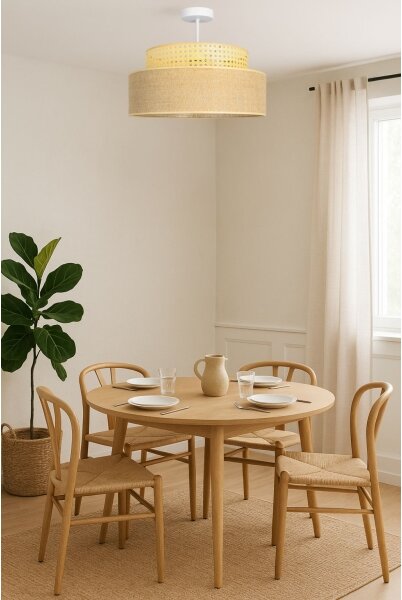 Lustră aplicată BOHO 1xE27/60W/230V ratan