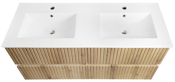 Aqualine Aqualine, Mobilier lavoar PANEDA STRIP 119x55x45.2cm, stejar Emporio, PN312