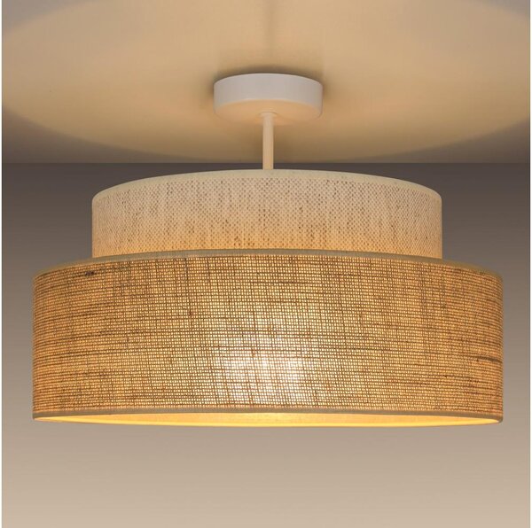 Lustră aplicată BOHO 1xE27/60W/230V crem/bej