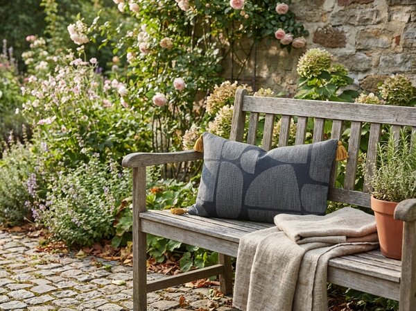 Perna decorativa IMPRIME NOBALY 30x50 cm, gri