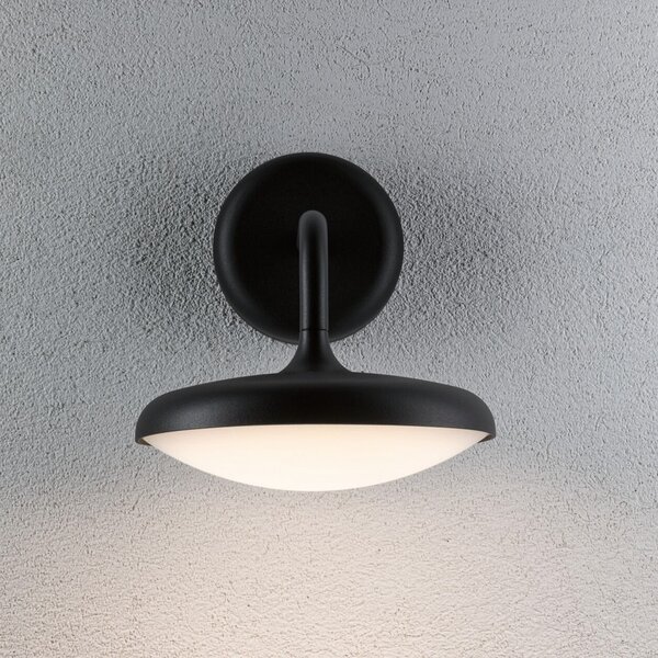 Paulmann Nostro LED cu LED-uri în aer liber pentru perete, Negru, Metal