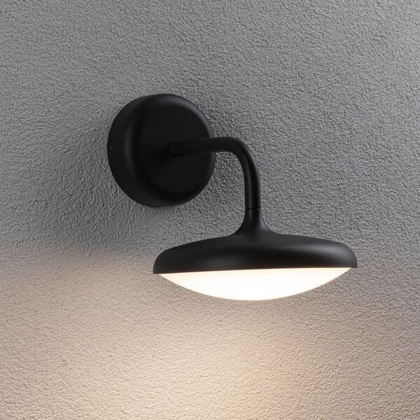 Paulmann Nostro LED cu LED-uri în aer liber pentru perete, Negru, Metal