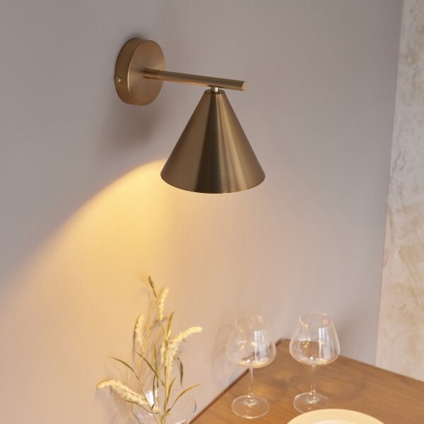 Spot de perete Endon 102893 CAPE 1xE14/7W/230V alamă
