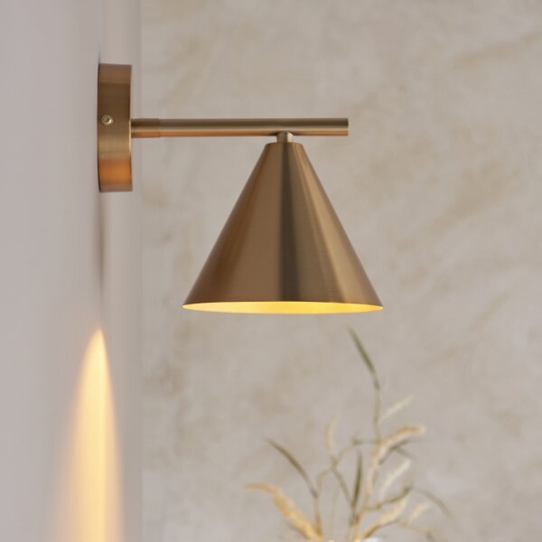 Spot de perete Endon 102893 CAPE 1xE14/7W/230V alamă