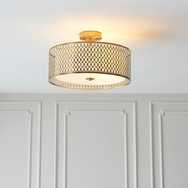 Lustră aplicată Endon 101568 CORDERO 3xE27/10W/230V auriu