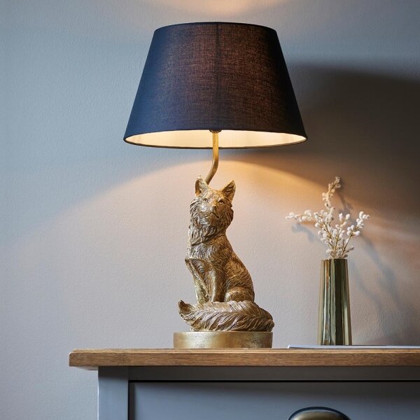 Lampă de masă Endon 106796 FOX 1xE14/6W/230V negru/alamă
