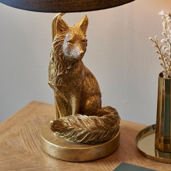 Lampă de masă Endon 106796 FOX 1xE14/6W/230V negru/alamă