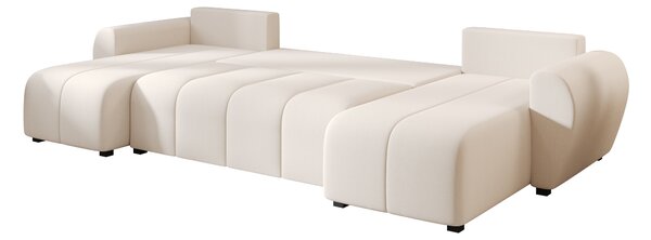 OFERTA Canapea extensibila in forma de U SEVIO 311x145 cm, crem + 2 perne GRATUIT II. calitate
