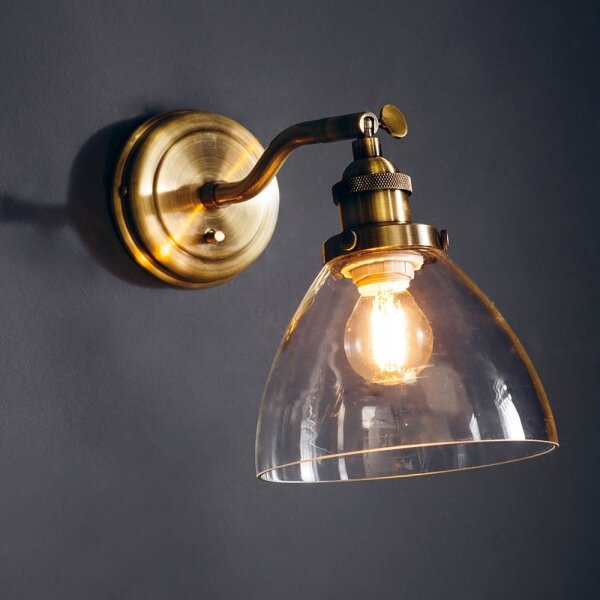 Spot de perete Endon 77273 HANSEN 1xE14/40W/230V alamă