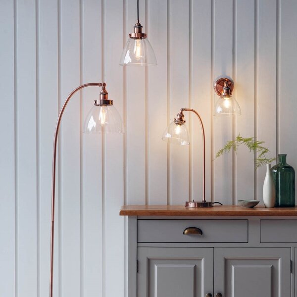 Lampă de masă Endon 77861 HANSEN 1xE27/40W/230V cupru
