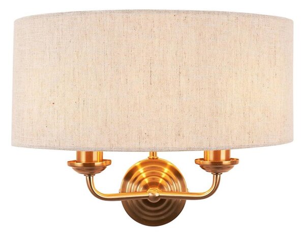 Aplică Endon 110726 HIGHCLERE 2xE14/40W/230V bej/alamă