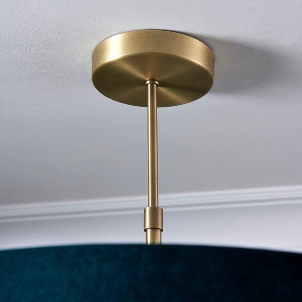 Lustră pe tijă Endon 95839 HAYFIELD 3xE27/40W/230V alamă/verde