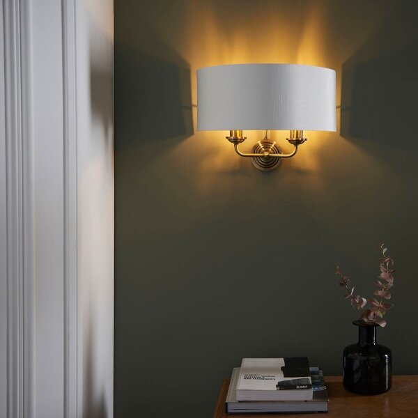 Aplică Endon 98937 HIGHCLERE 2xE14/40W/230V alb/alamă