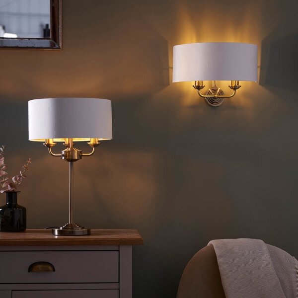 Aplică Endon 98937 HIGHCLERE 2xE14/40W/230V alb/alamă