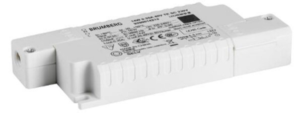 BRUMBERG BB20 IP65 șofer RC încastrat, unghiular alb, reglabil, Alb, Baie, Corpuri de iluminat încastrate rotunde