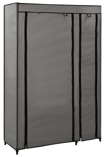 Dulap pliabil de haine, gri, 110x45x175 cm, textil