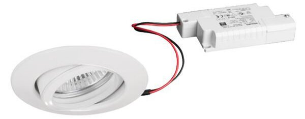 BRUMBERG BB13 încastrat dim2warm RC alb lucios, reglabil, Alb, Hol, Aluminiu, Corpuri de iluminat încastrate rotunde