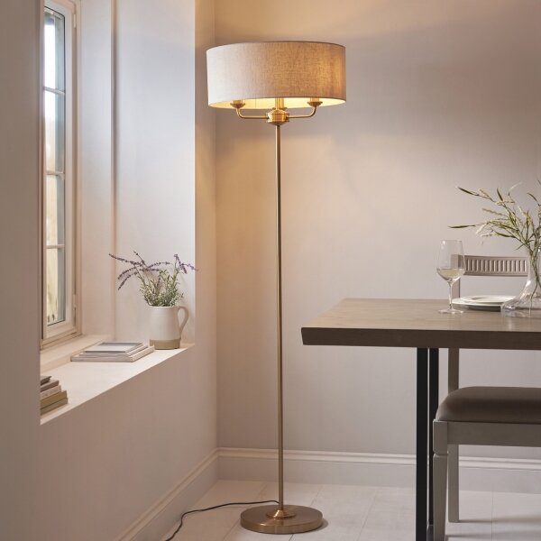 Lampadar Endon 110724 HIGHCLERE 1xE14/40W/230V bej/alamă