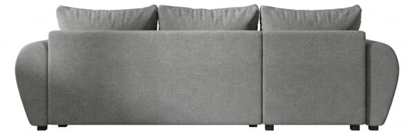 Coltar extensibil de colt SEVIO, gri, reversibil, 246x145 cm + 2 perne GRATUIT