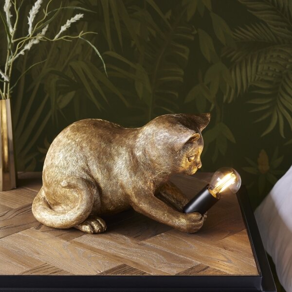 Lampă de masă Endon 107389 KITTEN 1xE14/7W/230V auriu