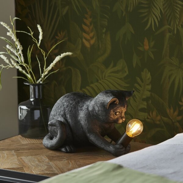 Lampă de masă Endon 107390 KITTEN 1xE14/7W/230V negru