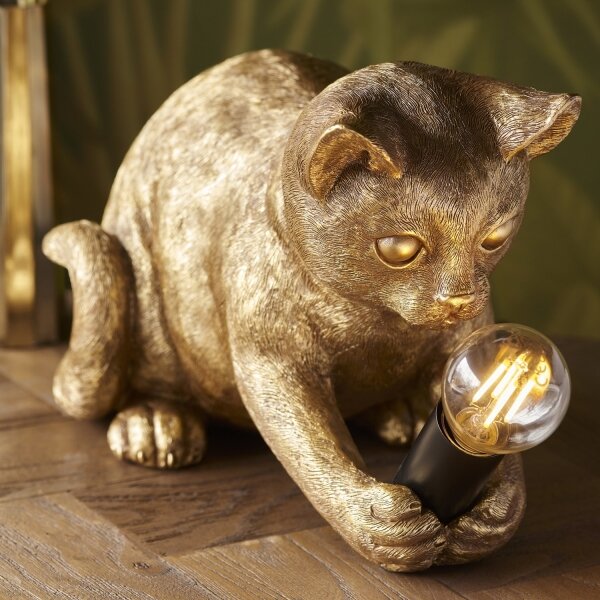 Lampă de masă Endon 107389 KITTEN 1xE14/7W/230V auriu