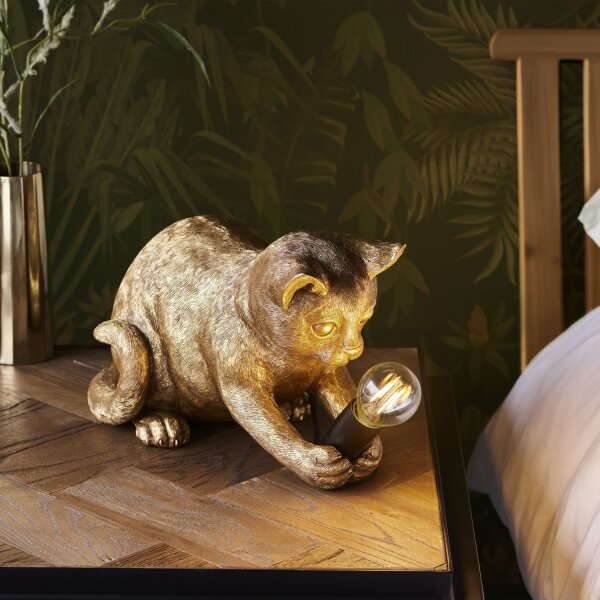 Lampă de masă Endon 107389 KITTEN 1xE14/7W/230V auriu