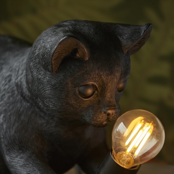 Lampă de masă Endon 107390 KITTEN 1xE14/7W/230V negru