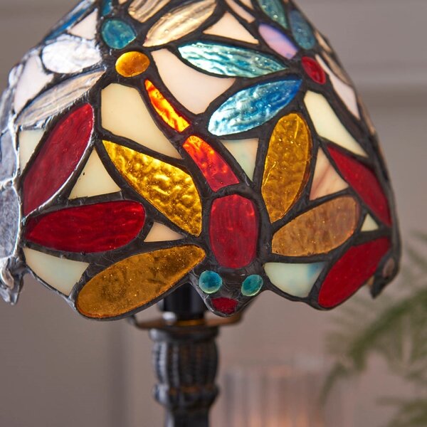 Endon 64246 - Lampă de masă Tiffany LORETTE 1xE14/40W/230V, diametru 15 cm
