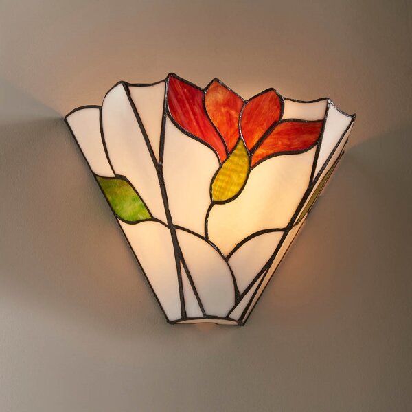Endon 63964 - Aplica de perete Tiffany BOTANICA 1xE14/40W/230V