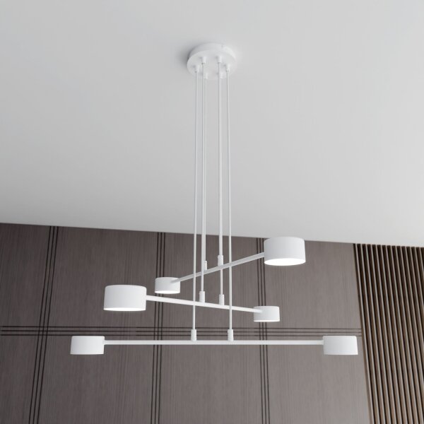 Lustră pe cablu MODUS 6xGX53/10W/230V alb
