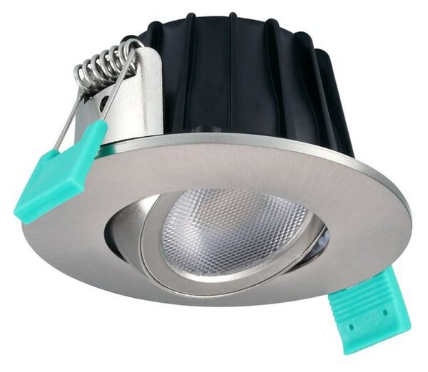 Sylvania Corp de iluminat încastrat Obico 68, crom, IP65, CCT, dimabil, reglabil, Metalic, Baie, Aluminiu, Corpuri de iluminat încastrate rotunde