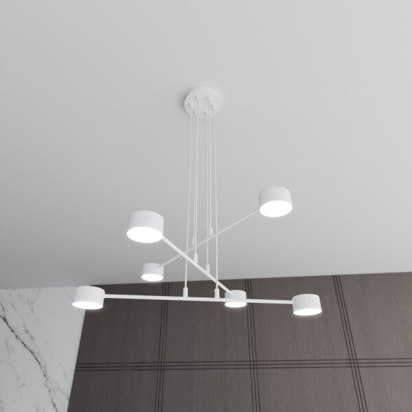 Lustră pe cablu MODUS 6xGX53/10W/230V alb
