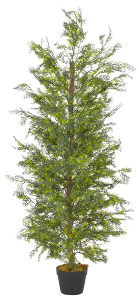 Plantă artificială chiparos cu ghiveci, verde, 150 cm