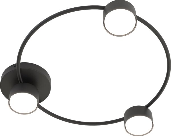 Plafonieră LUCIO 3xGX53/12W/230V negru