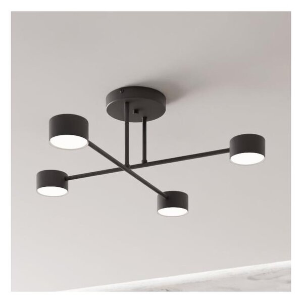 Lustră aplicată HALO 4xGX53/10W/230V negru