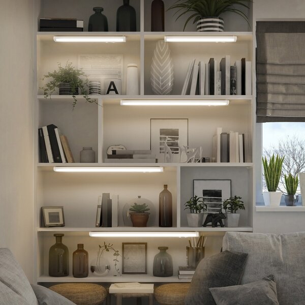 OSRAM Lampa LED pentru mobilă Linear Turn connect albă 55 cm CCT dimabil, reglabil, Alb, Studiu / Birou, Aluminiu, Modern
