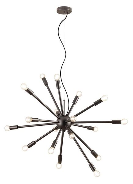 Lustră pe cablu Redo 01-2936 STELLAR 18xE14/25W/230V negru