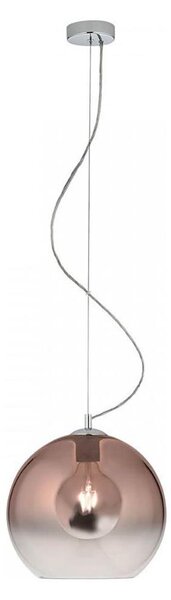 Lustră pe cablu Redo 01-2076 BOWL 1xE27/42W/230V d. 30 cm cupru