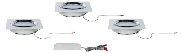 Paulmann 92695 - SET 3x Lampă încastrată dimmabilă LED DICE 3xLED/8W/230V