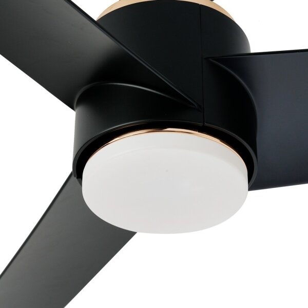 Ventilator LED dimabil de tavan Immax NEO 07280L BEAUTY 18W/230V negru Wi-Fi Tuya + telecomandă