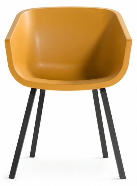 Scaun de dining AMALIA ELEMENT, galbena