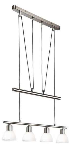 Lustră LED pe cablu MATTES 4xE14/4W/230V 3000K crom lucios