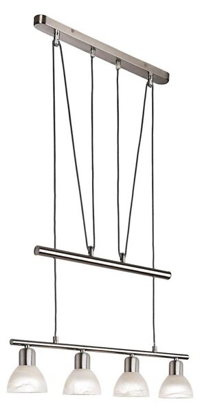 Lustră LED pe cablu DAYTONA 4xE14/5W/230V 3000K crom lucios