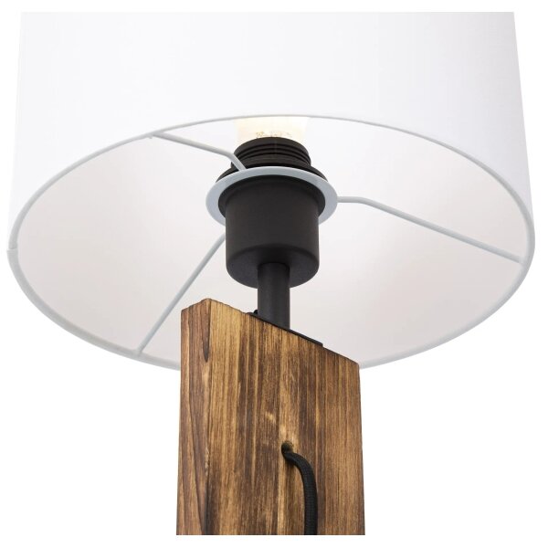 Lampă de masă PINUS 1xE27/40W/230V alb/wood